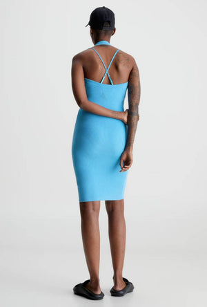 CALVIN KLEIN HALTER NECK DRESS