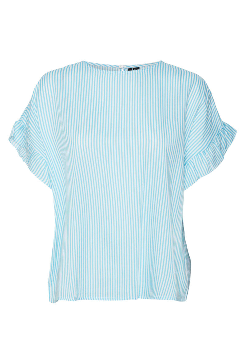 VERO MODA BUMPY FRILL TOP