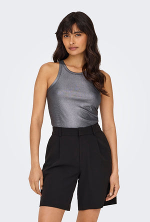 ONLY LINDSAY VIOL METAL RIB TANKTOP