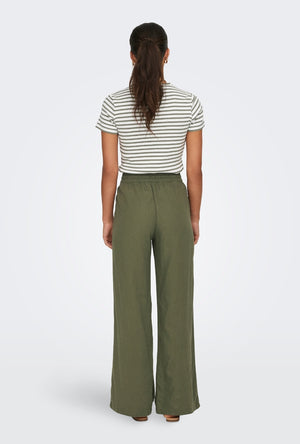 JDY SAY HW LINEN WIDE PANTS