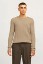 JACK AND JONES PANNEL CREW KNIT