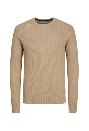 JACK AND JONES PANNEL CREW KNIT