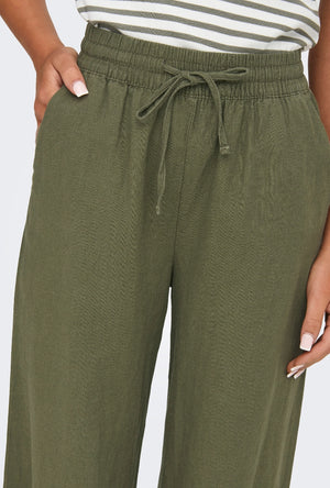 JDY SAY HW LINEN WIDE PANTS