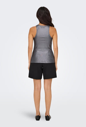 ONLY LINDSAY VIOL METAL RIB TANKTOP