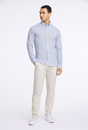 LINDBERGH COTTON LINEN LS SHIRT