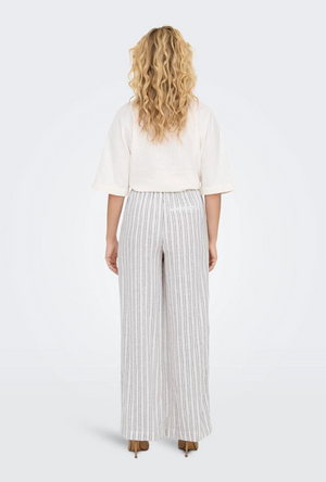 ONLY TOKYO STRIPE LINEN PANTS