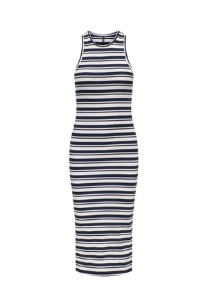 ONLY BELFAST STRIPE SL MIDI DRESS