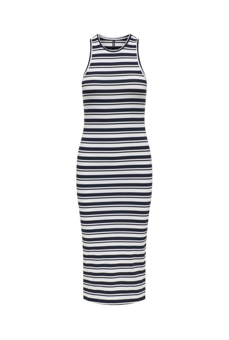 ONLY BELFAST STRIPE SL MIDI DRESS