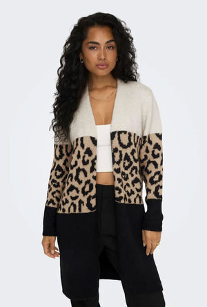 ONLY JADE ANIMAL LS CARDIGAN