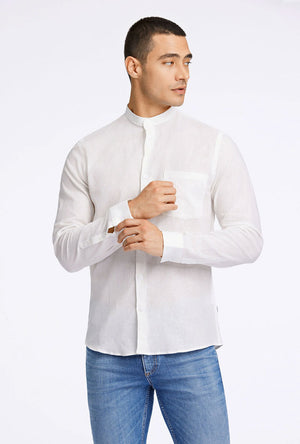 LINDBERGH SLIM FIT LINEN LS SHIRT