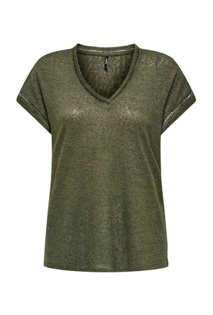 ONLY PENNY SS VNECK TOP