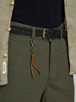 JACK AND JONES NATE BRAIDED LEATHER BELT