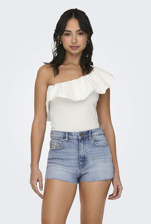 ONLY SOFFY ONE SHOULDER MIX TOP