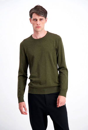 LINDBERGH MELANGE ROUND NECK KNIT