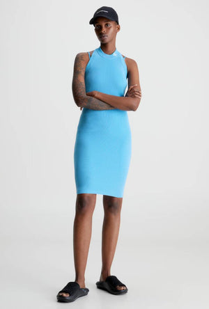 CALVIN KLEIN HALTER NECK DRESS