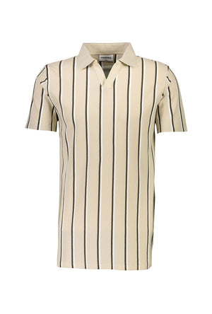 LINDBERGH STRIPED PIQUE POLO SHIRT