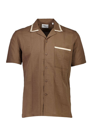 LINDBERGH STRUCTURE SEERSUCKER SS SHIRT