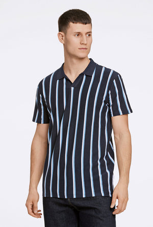 LINDBERGH STRIPED PIQUE POLO SHIRT