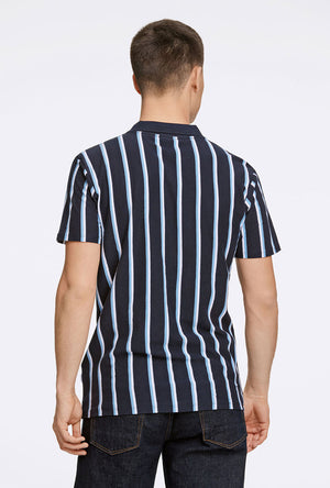 LINDBERGH STRIPED PIQUE POLO SHIRT