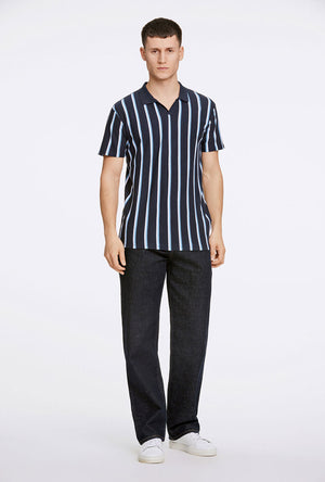 LINDBERGH STRIPED PIQUE POLO SHIRT