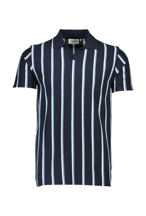 LINDBERGH STRIPED PIQUE POLO SHIRT