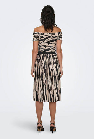 JDY BOA ZEBRA PRINT SKIRT