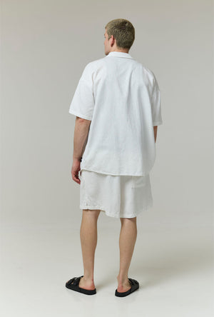 DEEP LEISURE LINEN MIX SHORTS