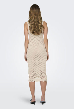 JDY SUN SL VNECK MIDI DRESS