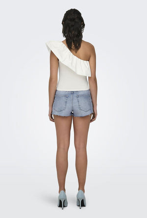 ONLY SOFFY ONE SHOULDER MIX TOP