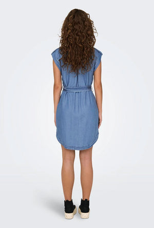 ONLY FRANCO SS CARGO DENIM DRESS