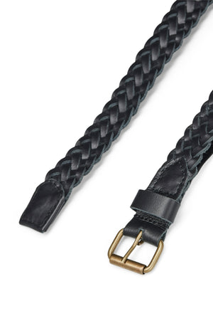 JACK AND JONES NATE BRAIDED LEATHER BELT