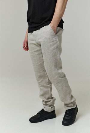 DEEP BREEZE LINEN TROUSERS