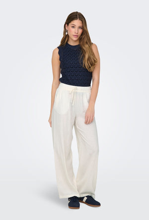 JDY SAY HW LINEN WIDE PANTS