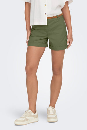 JDY CHICAGO BELTED CHINO SHORTS