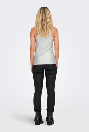 ONLY LINDSAY VIOL METAL RIB TANKTOP