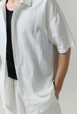 DEEP LEISURE SS LINEN MIX SHIRT