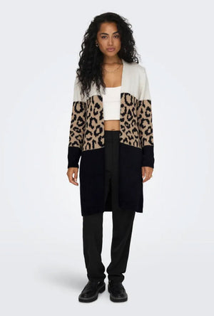 ONLY JADE ANIMAL LS CARDIGAN