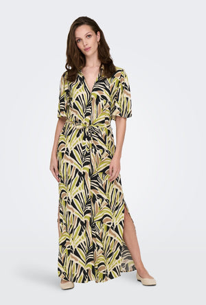 JDY NILE LIFE 2/4 MAXI SHIRT DRESS