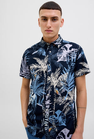 JACK AND JONES HAWAII AOP SS SHIRT