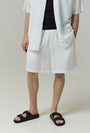 DEEP LEISURE LINEN MIX SHORTS