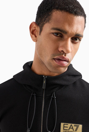 EA7 MEN ZIP UP HOODIE