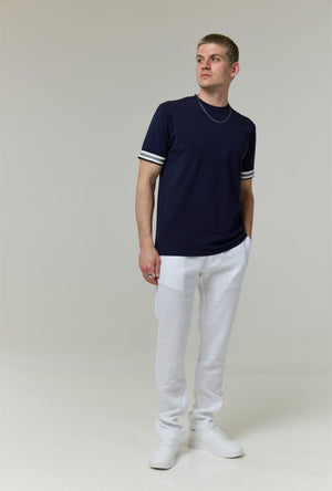 DEEP BREEZE LINEN TROUSERS