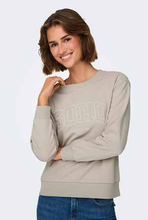 JDY PARIS EMB SWEATSHIRT