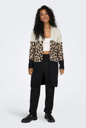 ONLY JADE ANIMAL LS CARDIGAN