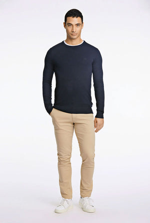 LINDBERGH MELANGE ROUND NECK KNIT