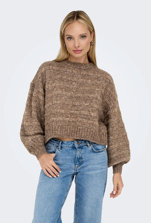 ONLY CELIA LIFE LS CROPPED KNIT