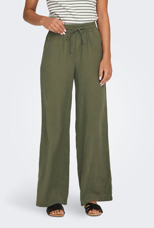 JDY SAY HW LINEN WIDE PANTS