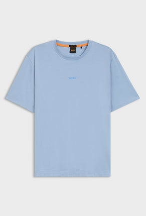 Front image of Boss tchup t in light blue, by brand Boss