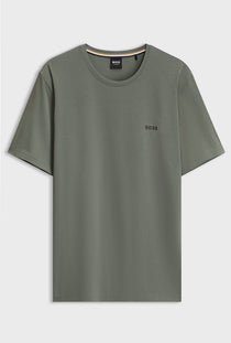 Front image of the Mix and match t-shirt in khaki, by brand Boss