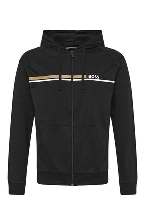 Front image of Authentic jacket in black, by brand Boss